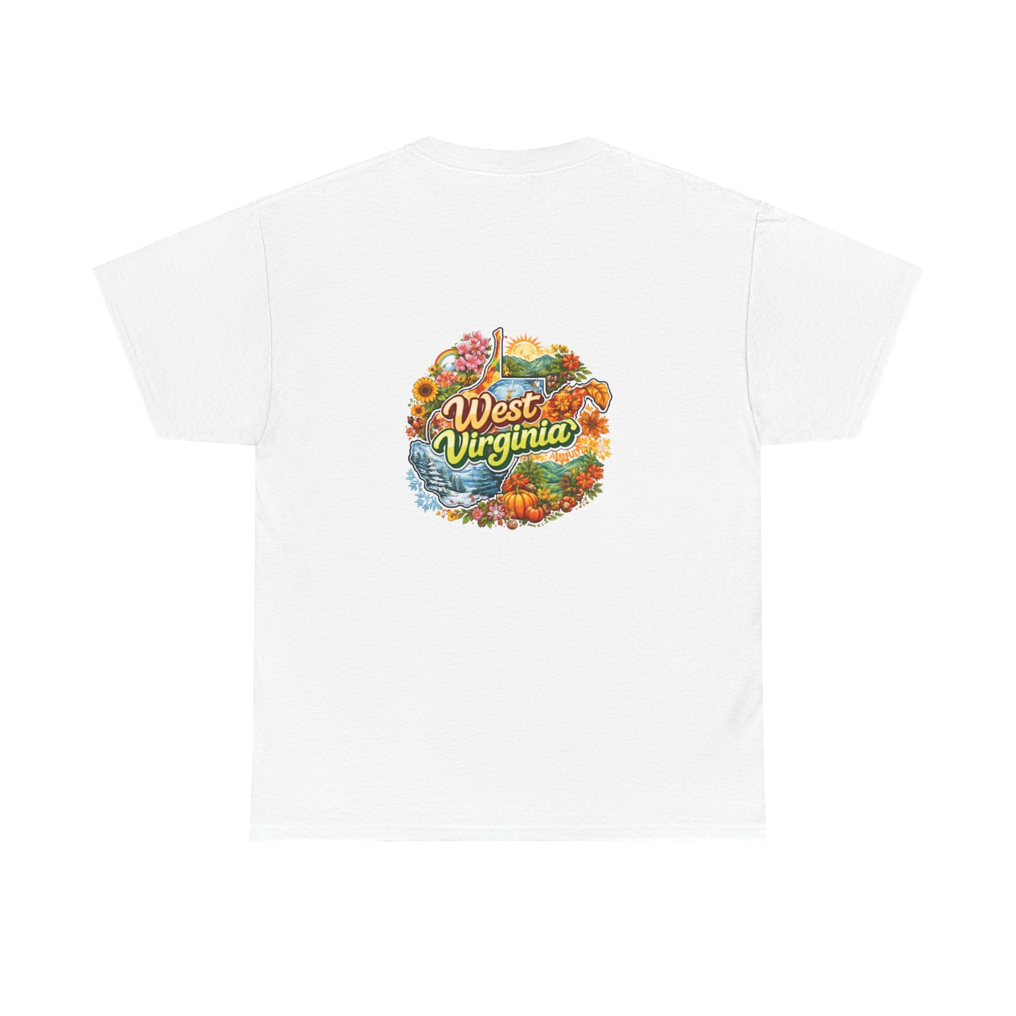 West Virginia Scenic Tee — Retro State Nature Graphic T-Shirt