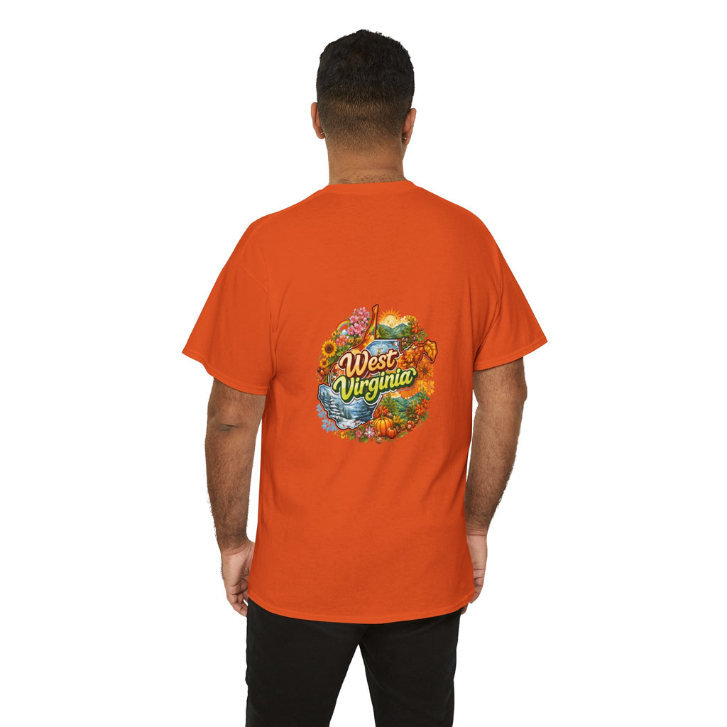 West Virginia Scenic Tee — Retro State Nature Graphic T-Shirt