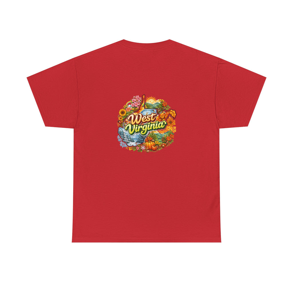 West Virginia Scenic Tee — Retro State Nature Graphic T-Shirt