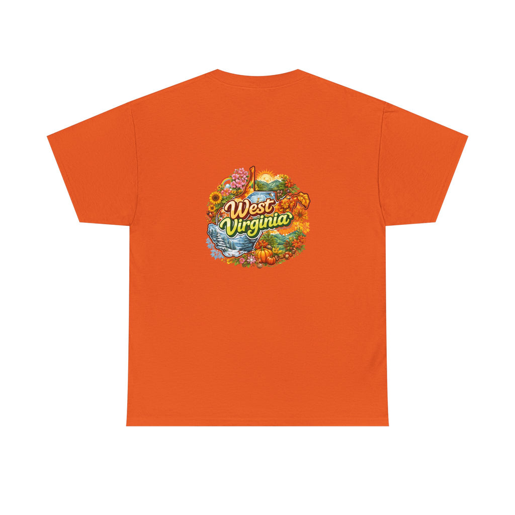 West Virginia Scenic Tee — Retro State Nature Graphic T-Shirt