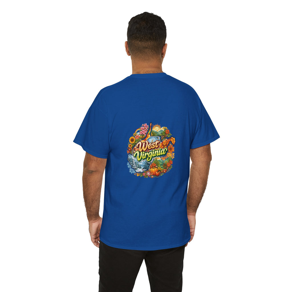 West Virginia Scenic Tee — Retro State Nature Graphic T-Shirt