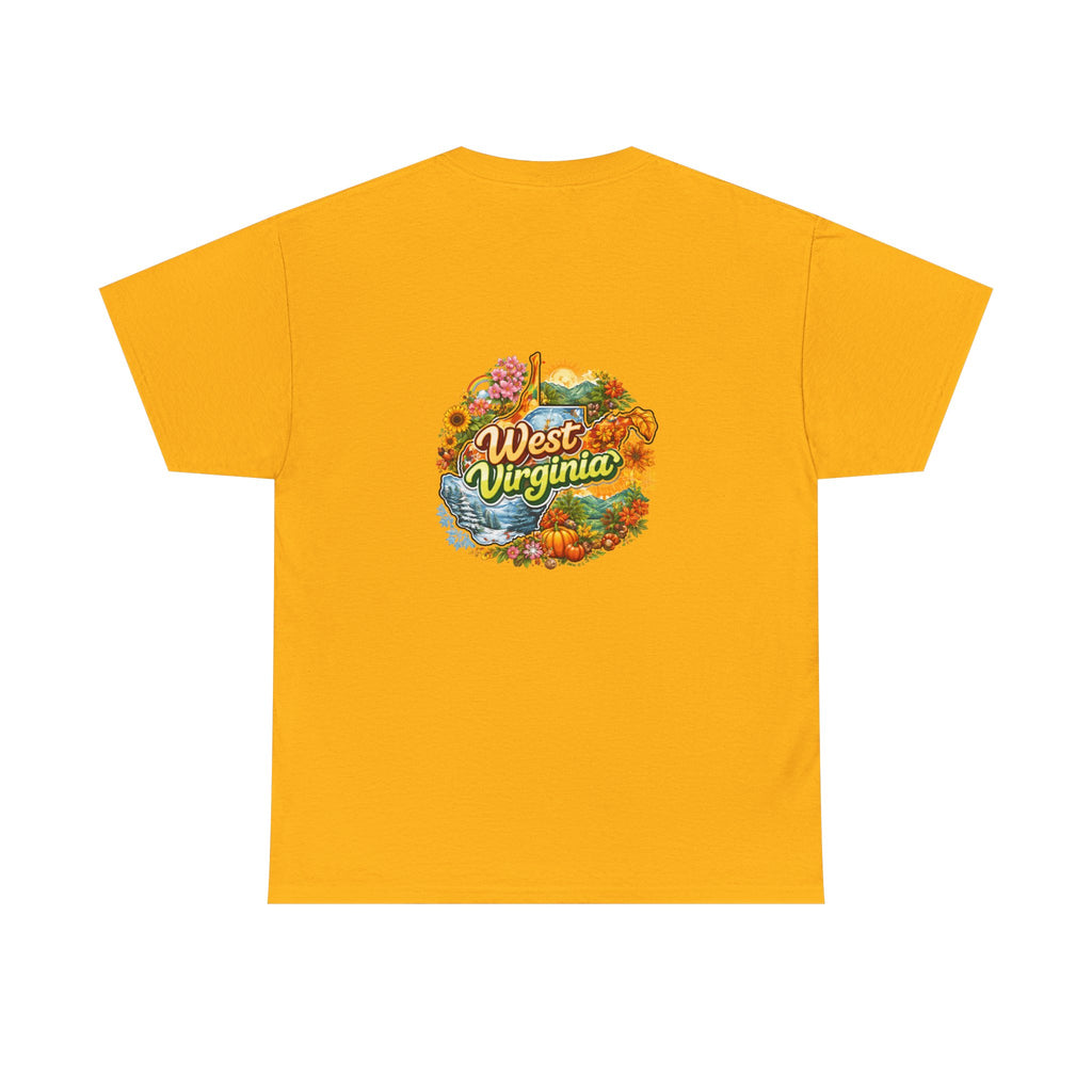 West Virginia Scenic Tee — Retro State Nature Graphic T-Shirt