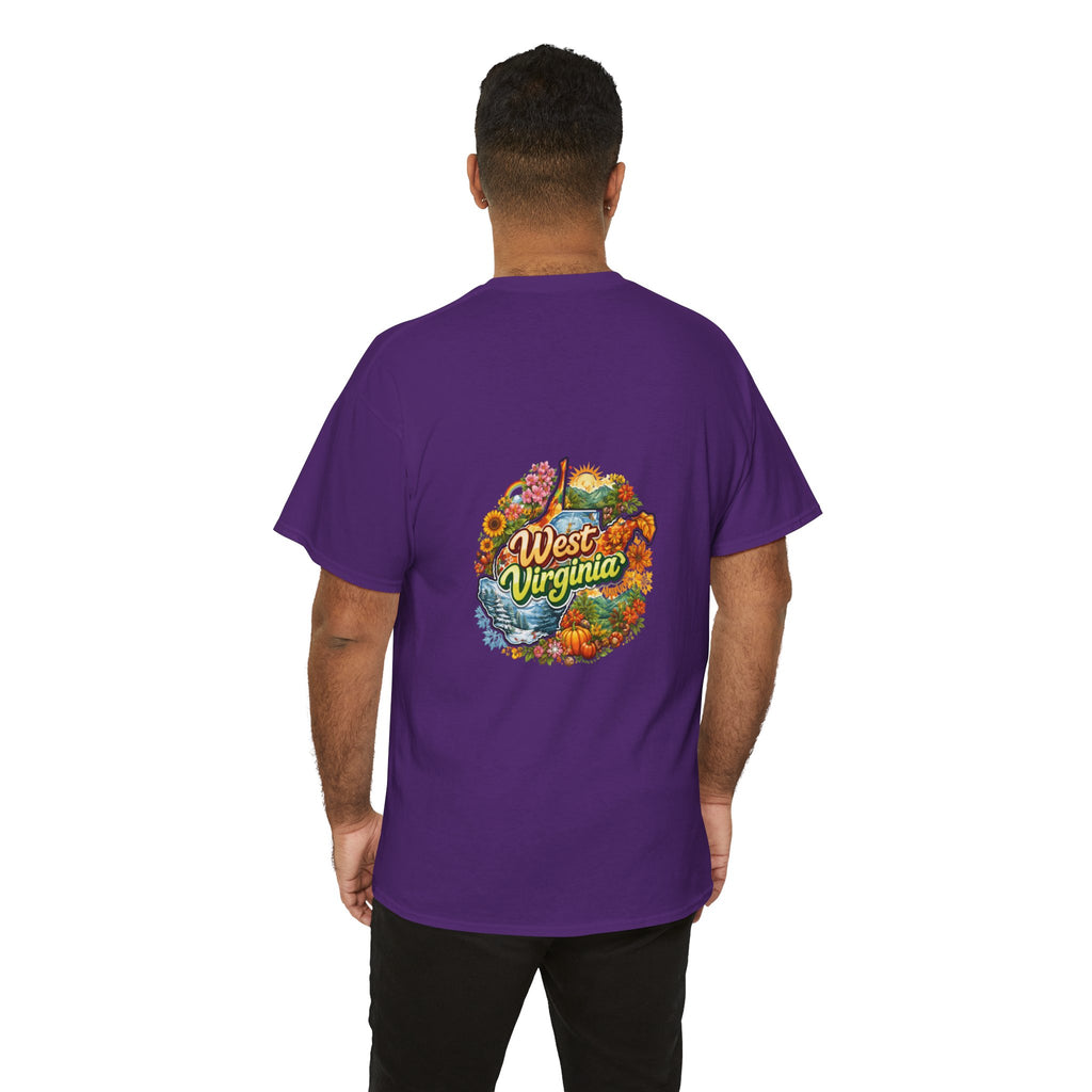 West Virginia Scenic Tee — Retro State Nature Graphic T-Shirt
