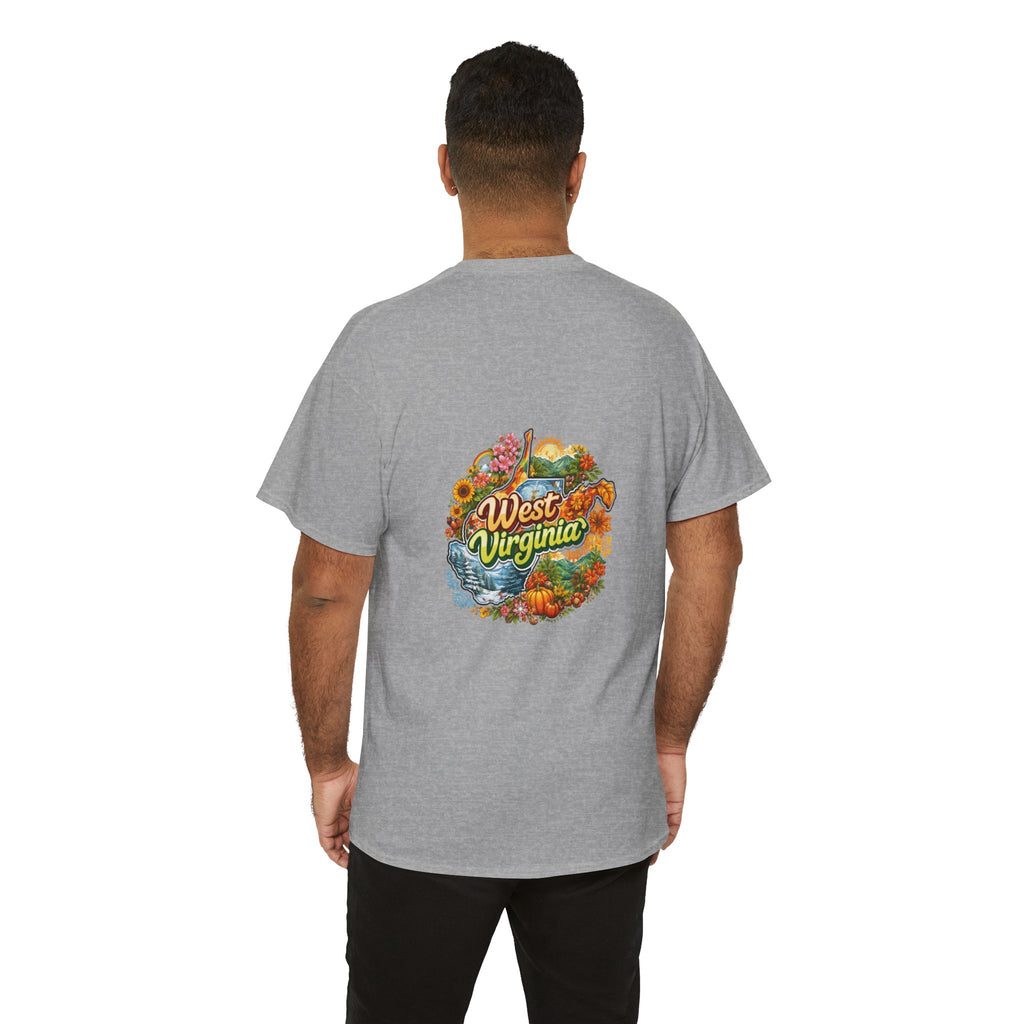 West Virginia Scenic Tee — Retro State Nature Graphic T-Shirt
