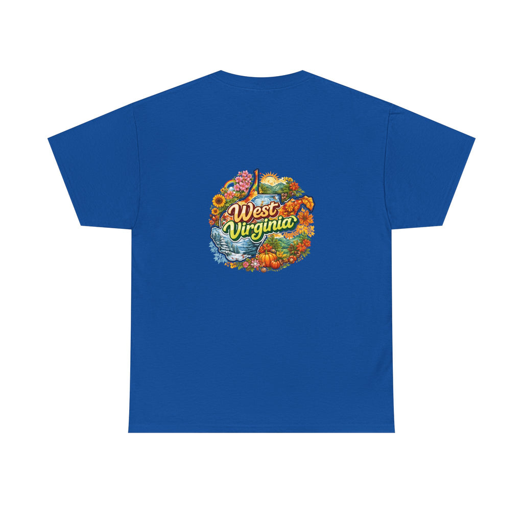 West Virginia Scenic Tee — Retro State Nature Graphic T-Shirt