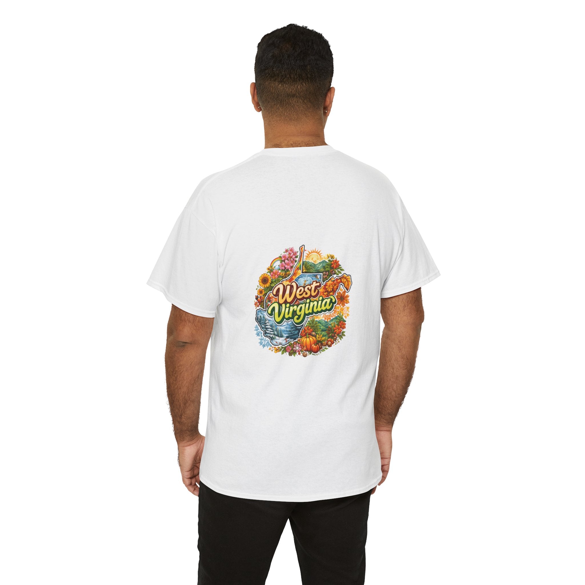 West Virginia Scenic Tee — Retro State Nature Graphic T-Shirt