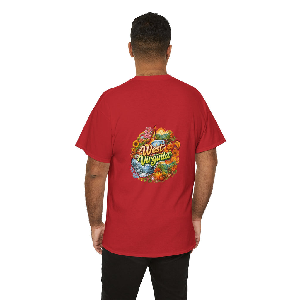 West Virginia Scenic Tee — Retro State Nature Graphic T-Shirt