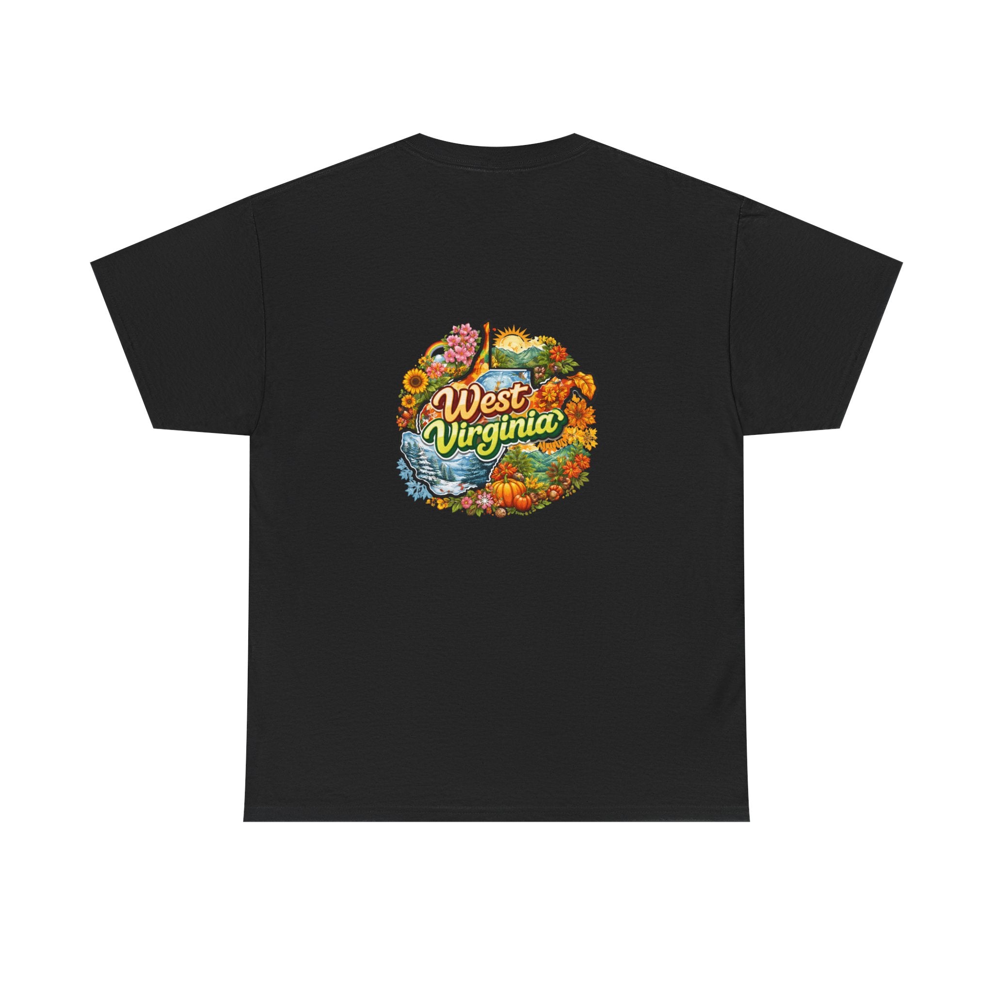West Virginia Scenic Tee — Retro State Nature Graphic T-Shirt