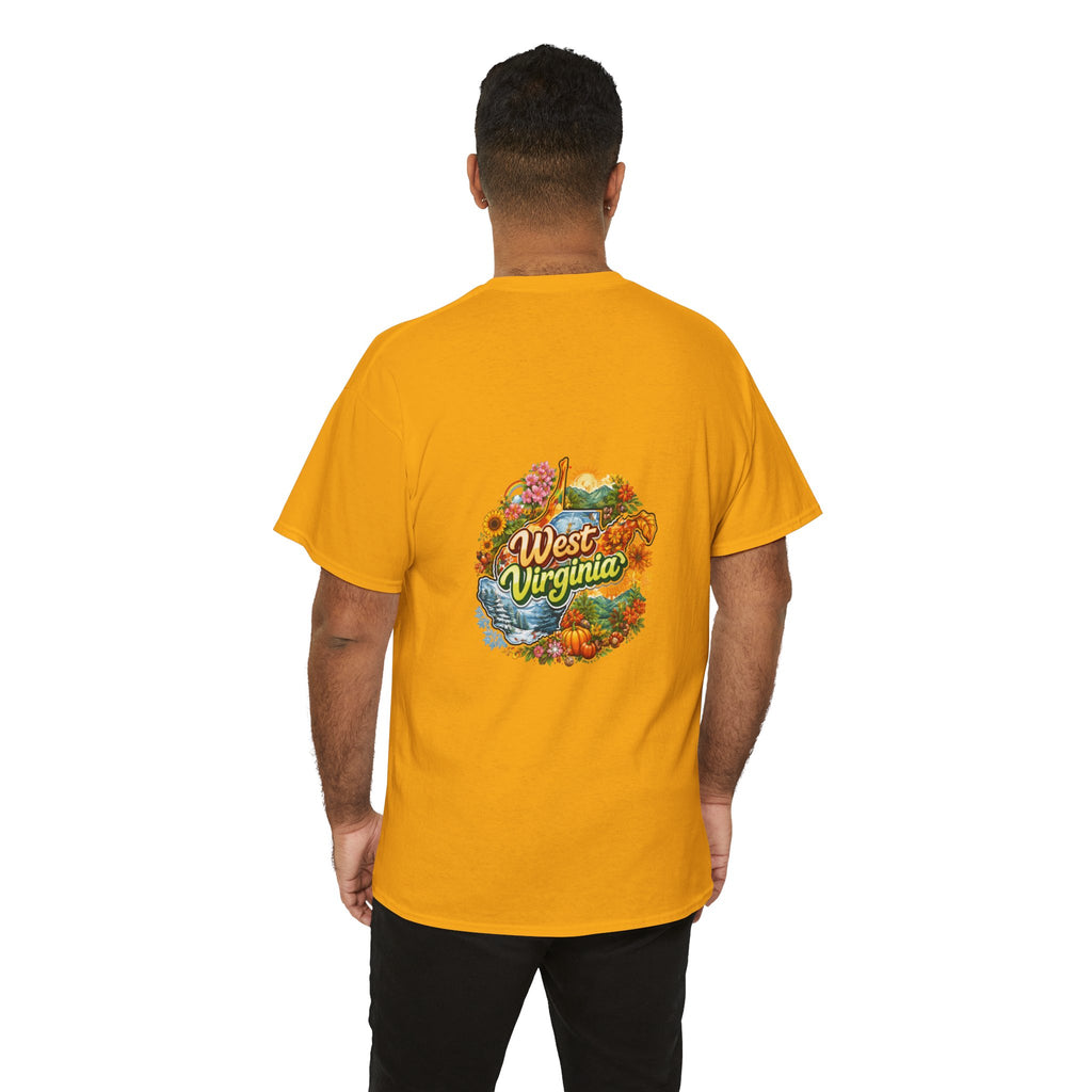 West Virginia Scenic Tee — Retro State Nature Graphic T-Shirt