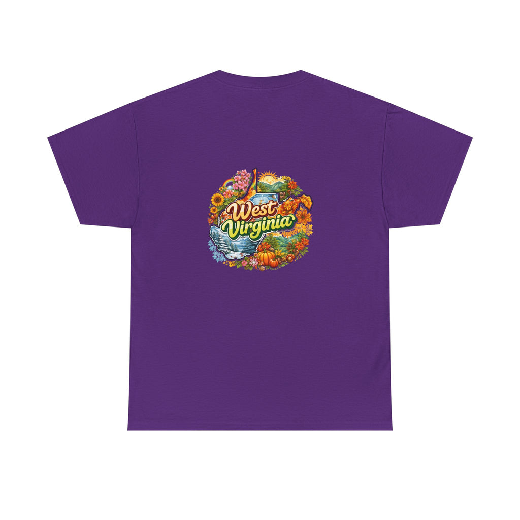 West Virginia Scenic Tee — Retro State Nature Graphic T-Shirt