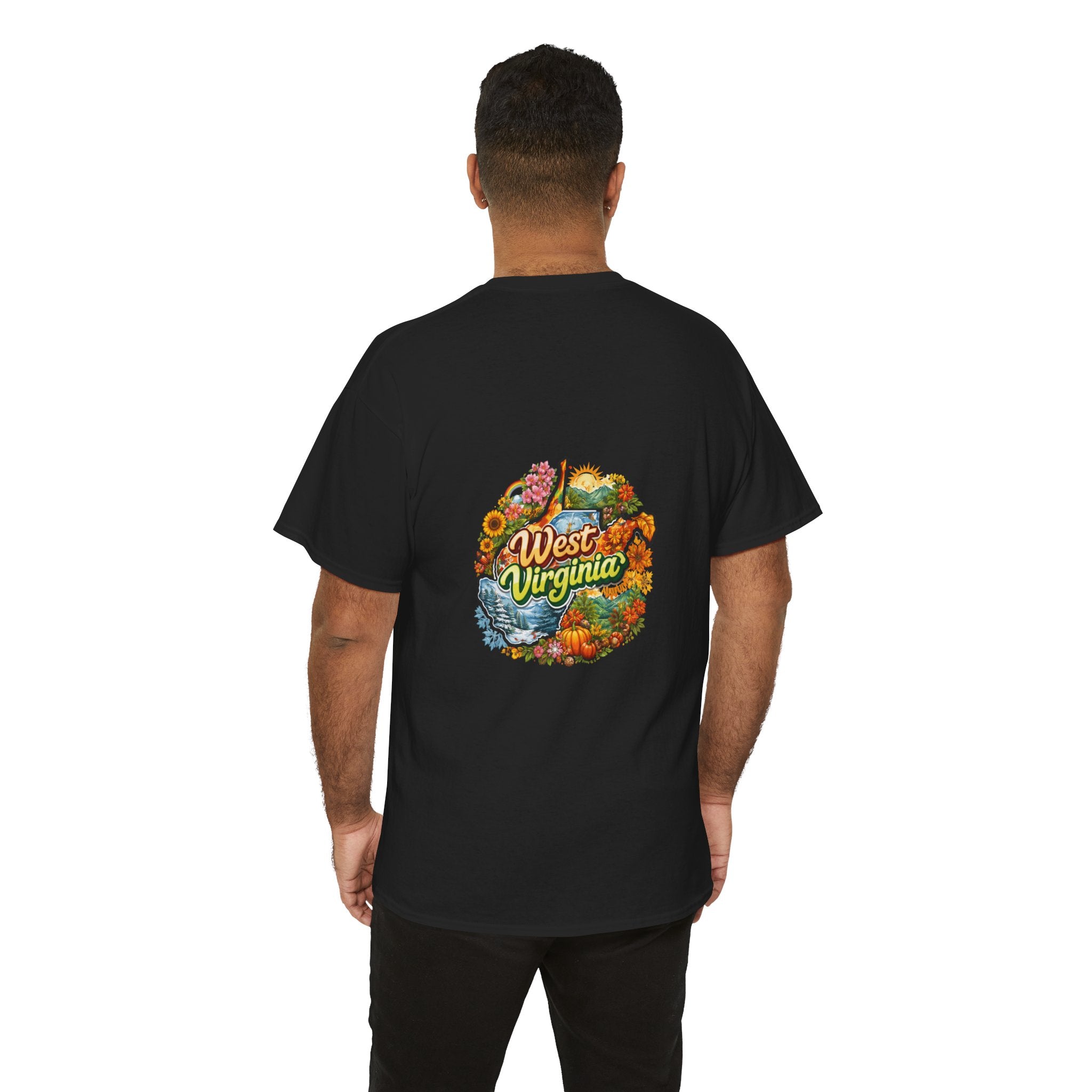 West Virginia Scenic Tee — Retro State Nature Graphic T-Shirt