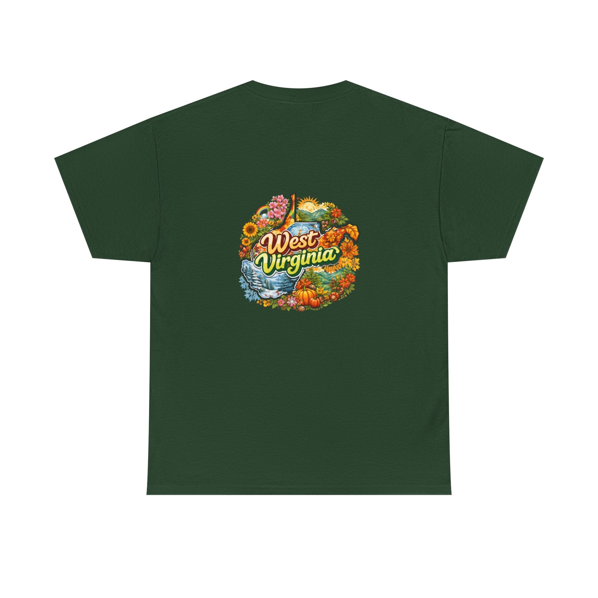 West Virginia Scenic Tee — Retro State Nature Graphic T-Shirt